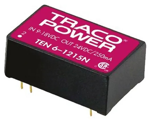 Convertitore c.c.-c.c. 6W, Vin 9 → 18 V c.c., Vout ±5V cc, 1.5kV cc
