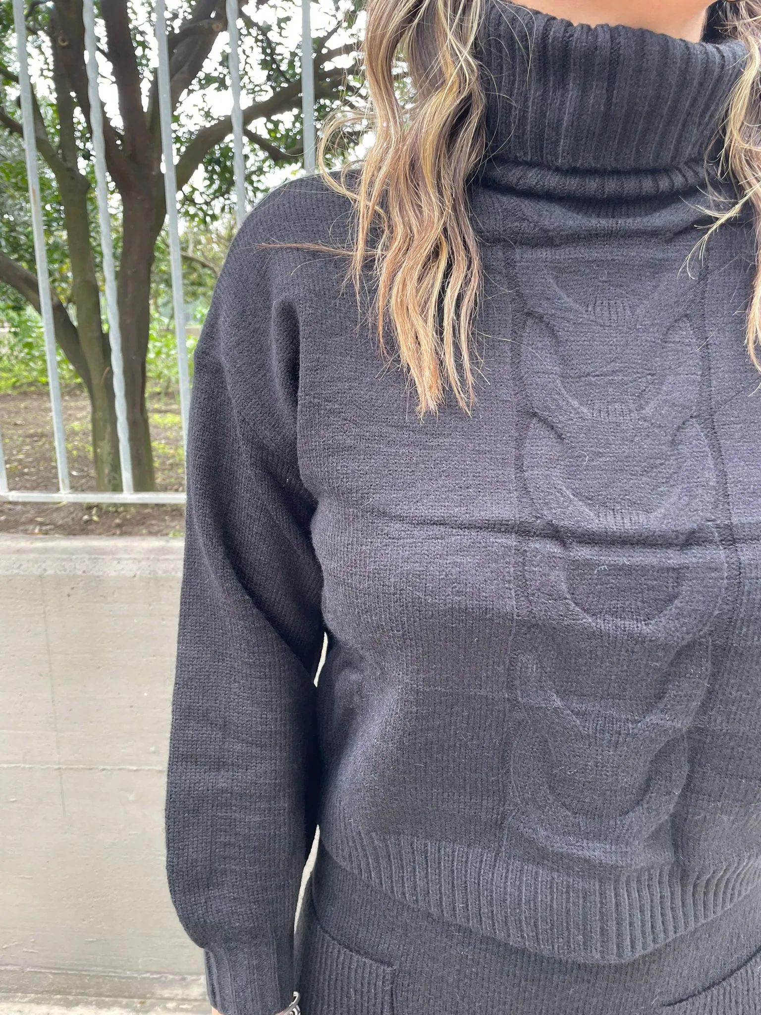 Coordinato 2 pezzi  in lana con maglione e longuette