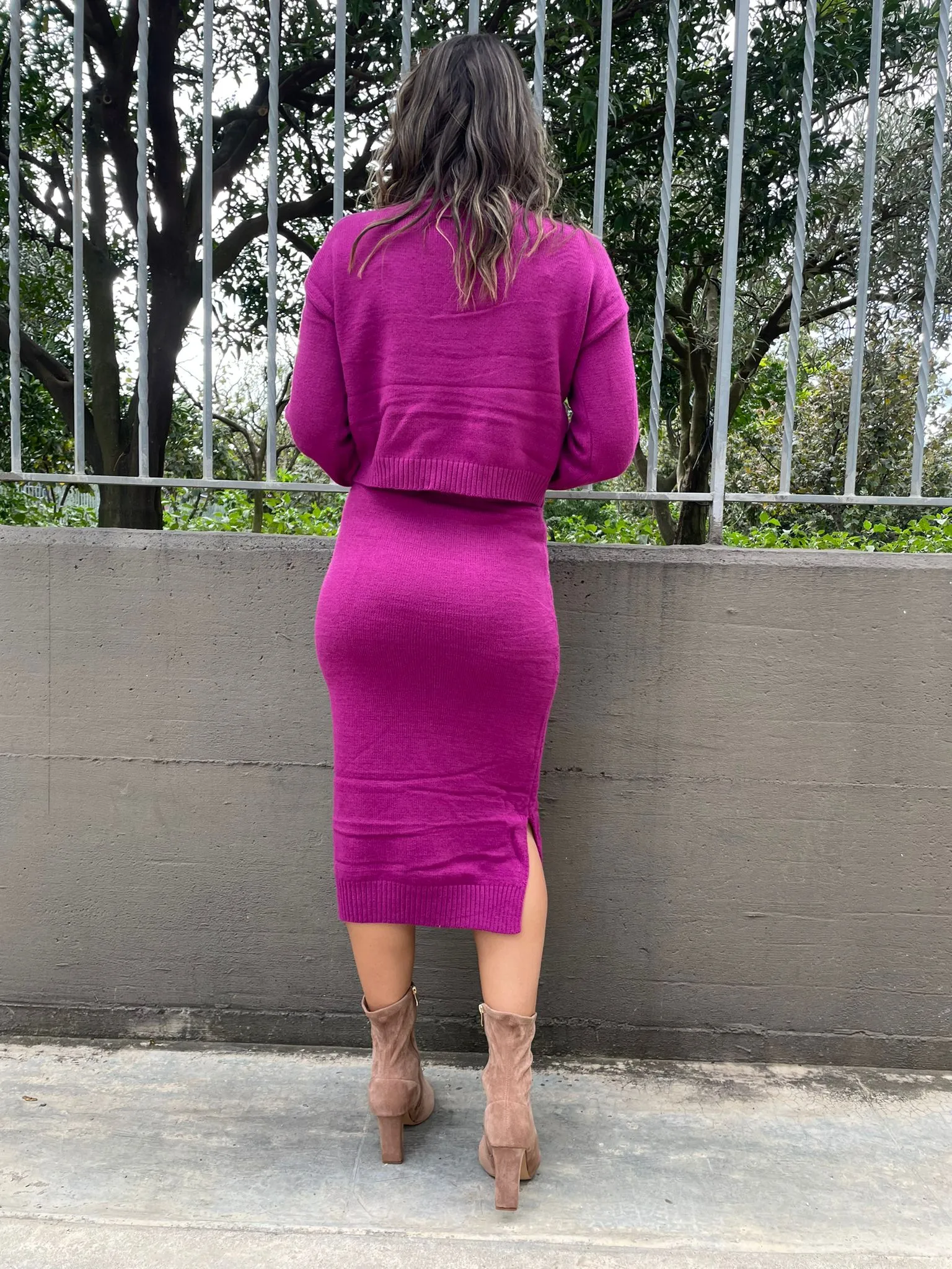 Coordinato 2 pezzi  in lana con maglione e longuette