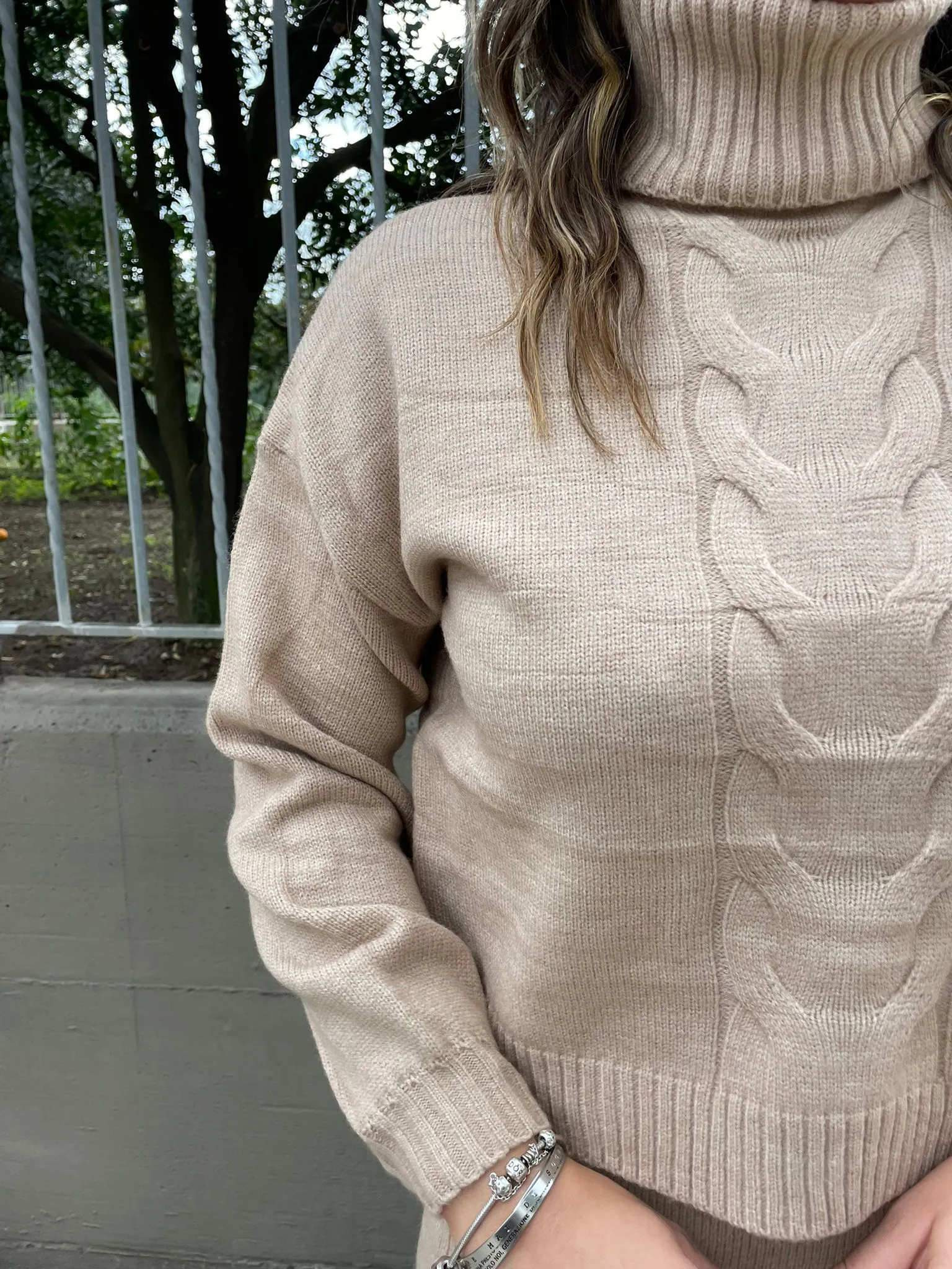 Coordinato 2 pezzi  in lana con maglione e longuette