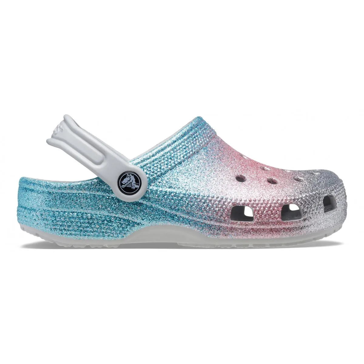 Crocs CR.206992-SHMT Classic glitter clog toddler