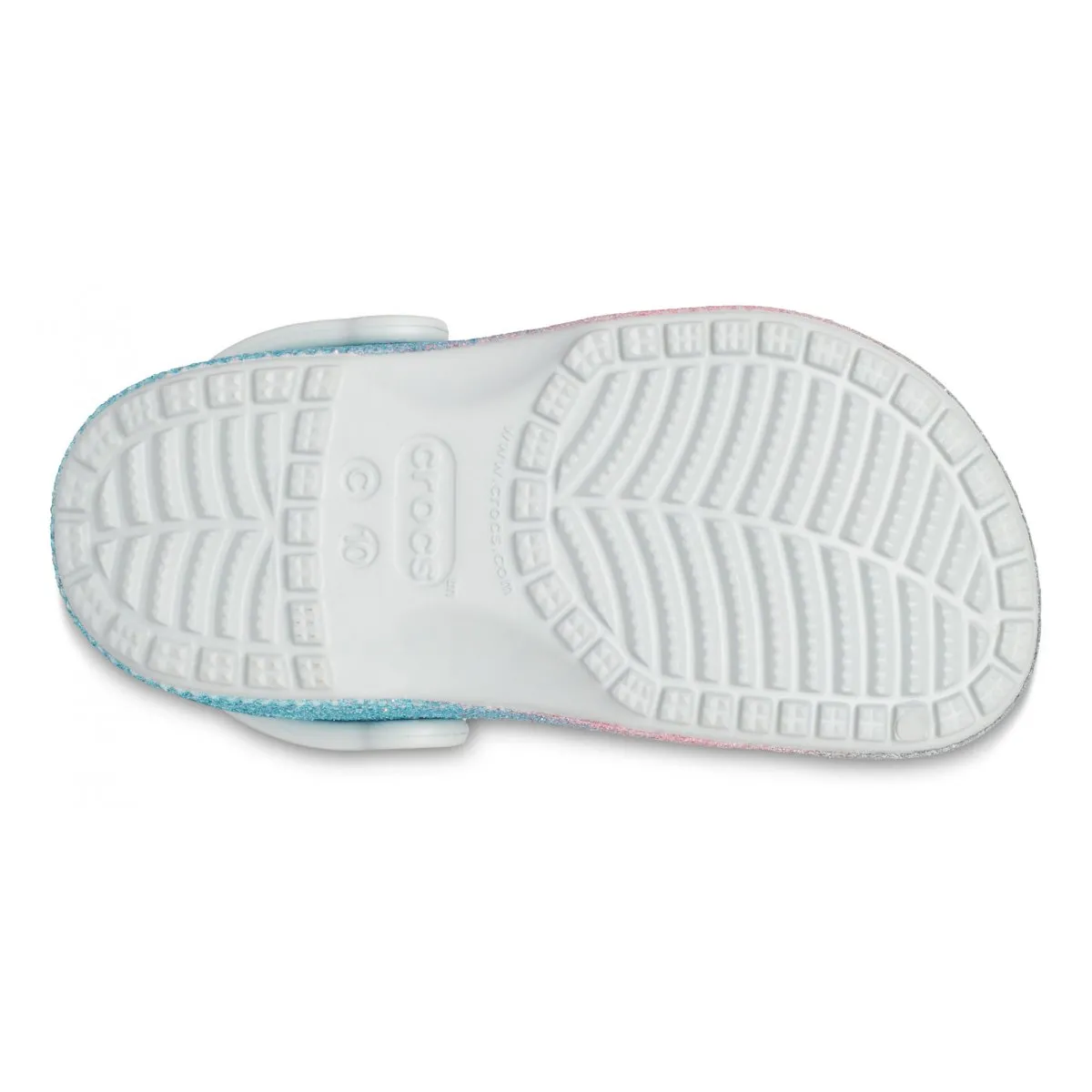 Crocs CR.206992-SHMT Classic glitter clog toddler