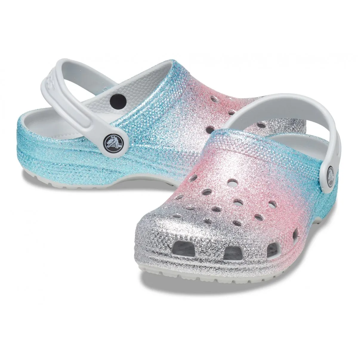 Crocs CR.206992-SHMT Classic glitter clog toddler