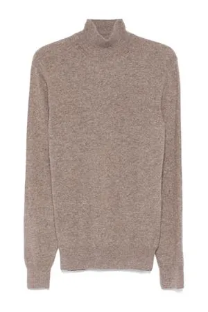 CRUCIANI Abbigliamento,Maglieria Maglione in misto cashmere e lana marrone chiaro 