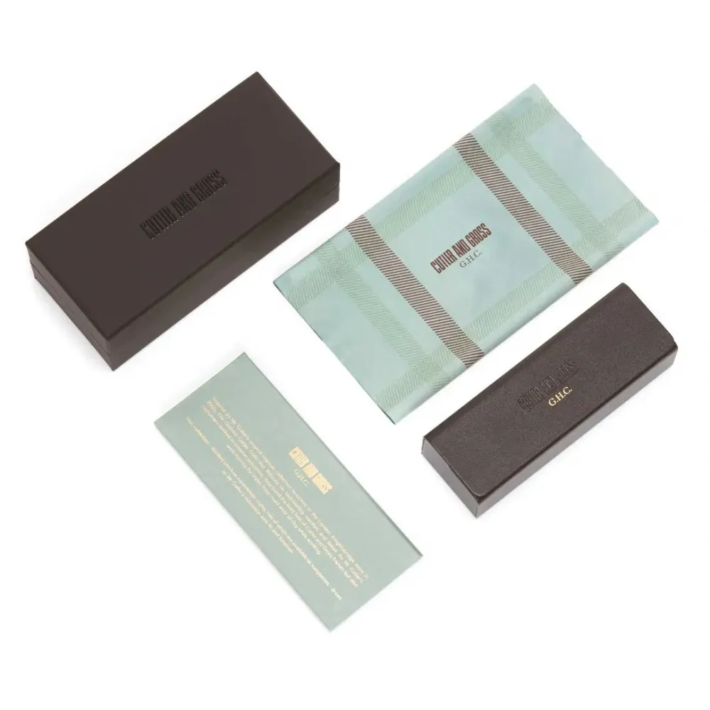 Cutler & Gross - GR02 Rectangle Sunglasses - Multi Havana Burgundy - Luxury - Cutler & Gross Eyewear
