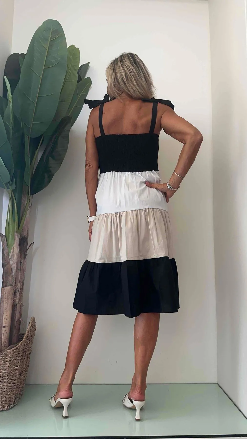 DAFNE - AB5573P28 - ABITO COTONE TRICOLOR