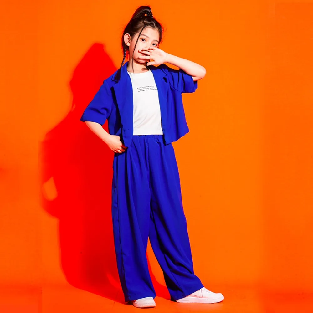 Danza di strada per bambini Abbigliamento alla moda Abiti da ragazzo hip-hop Abbigliamento per bambini Abiti da strada hiphop Ra