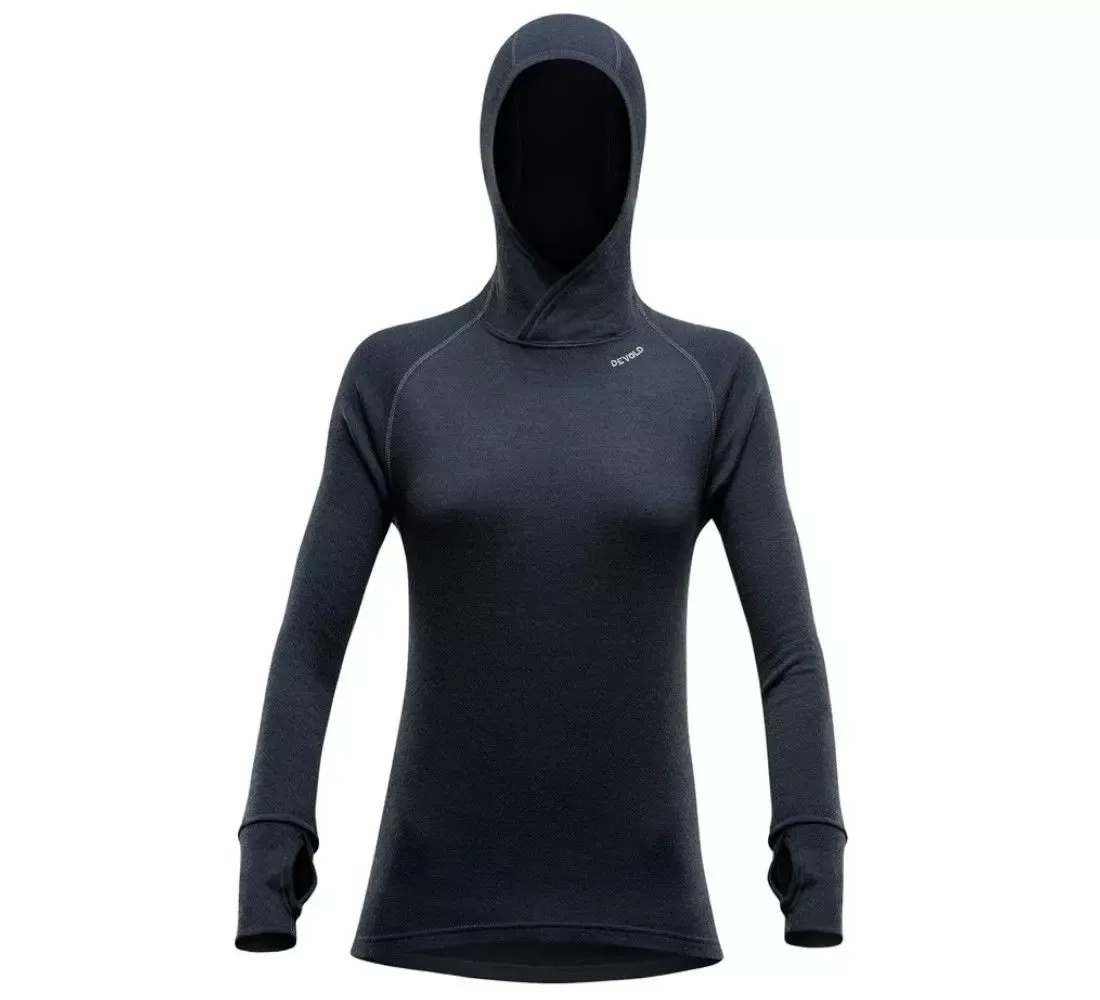 Devold Pulover Expedition Hoodie black ženski