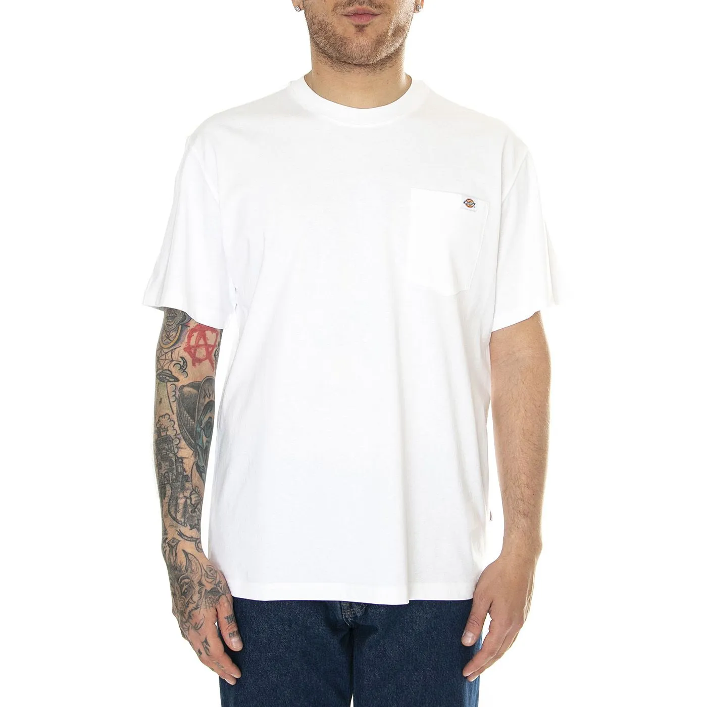 Dickies Luray Pocket Tee SS White - Maglietta Girocollo Uomo Bianca    