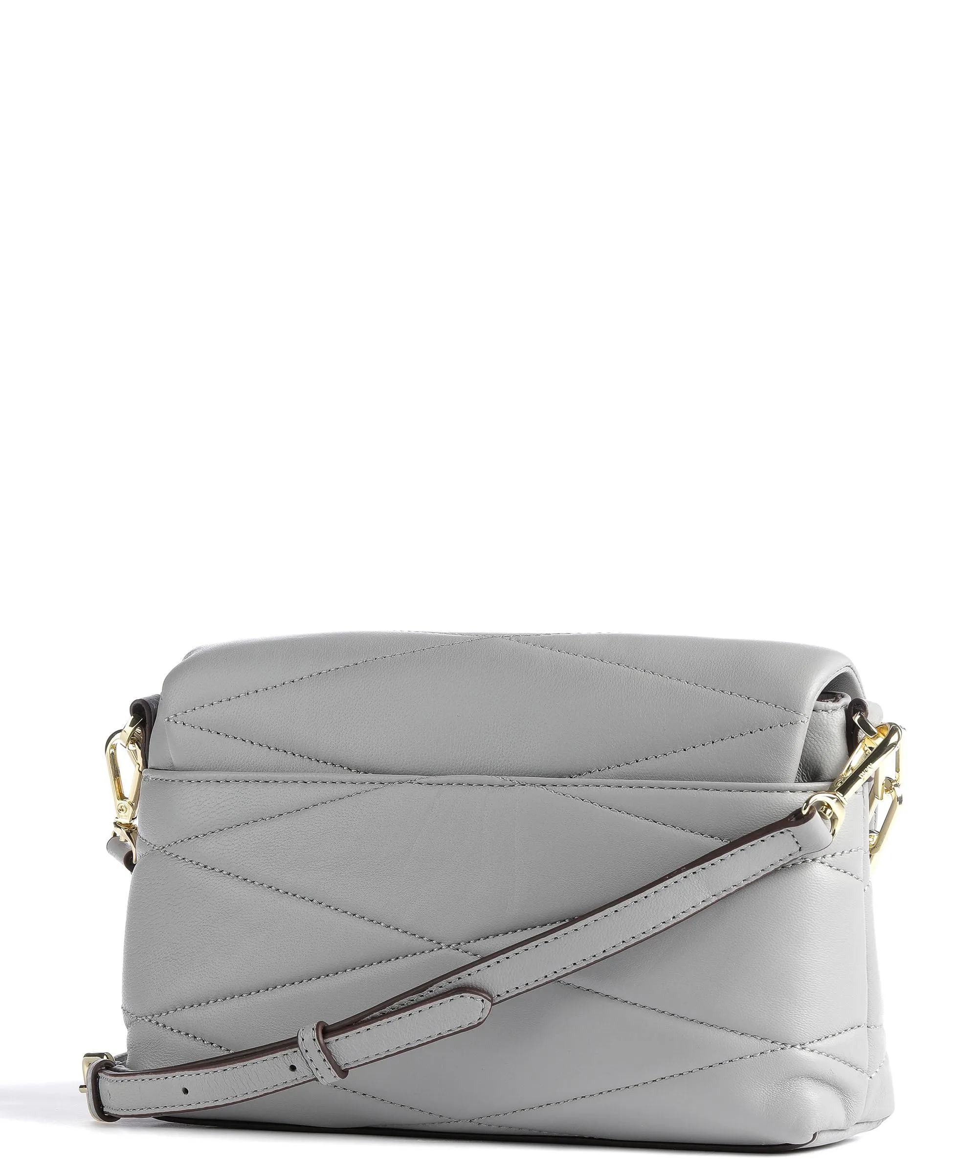  DKNY Eve Borsa a spalla cuoio di agnello grigio  