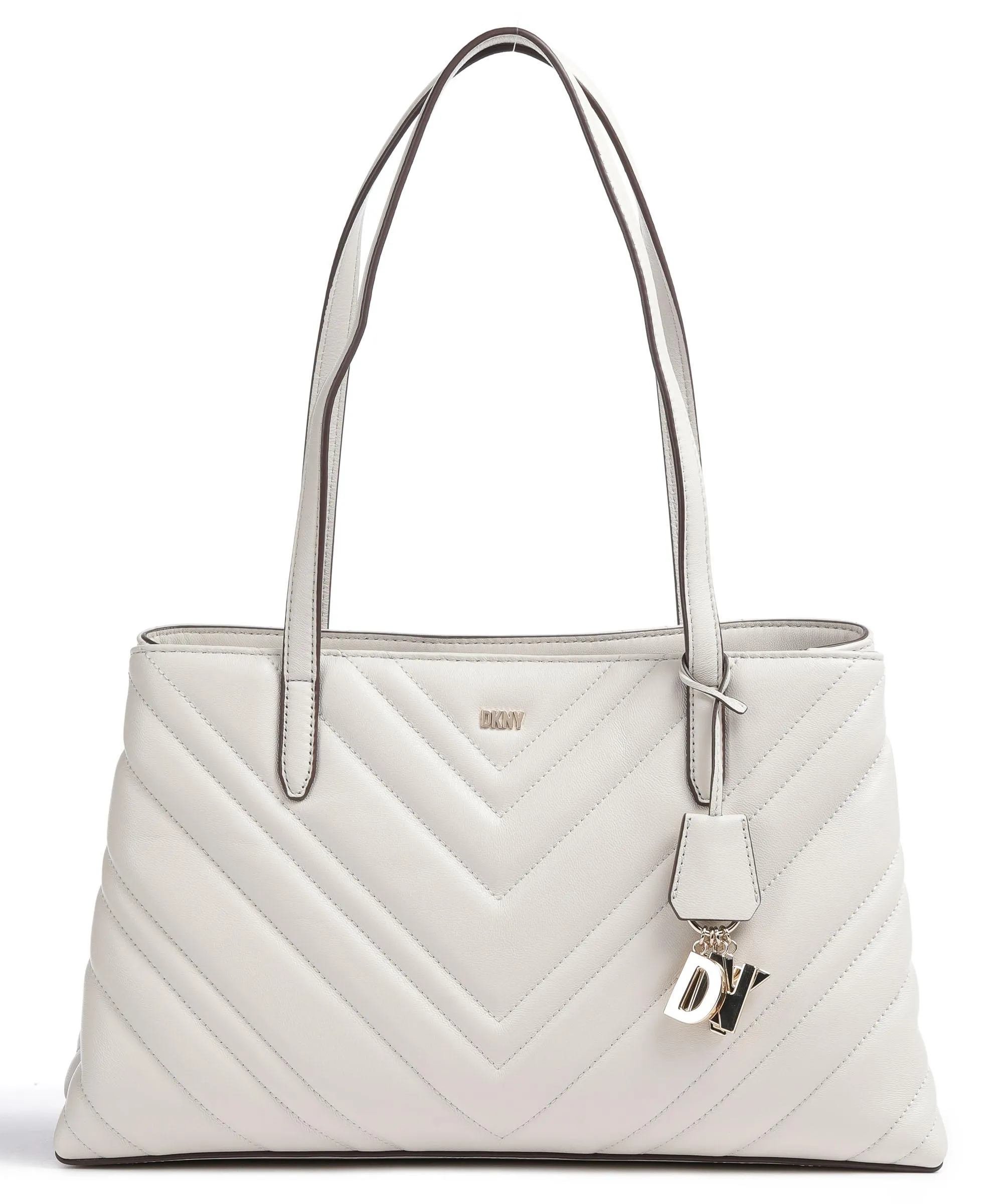  DKNY Madison Borsa shopper cuoio di agnello avorio  