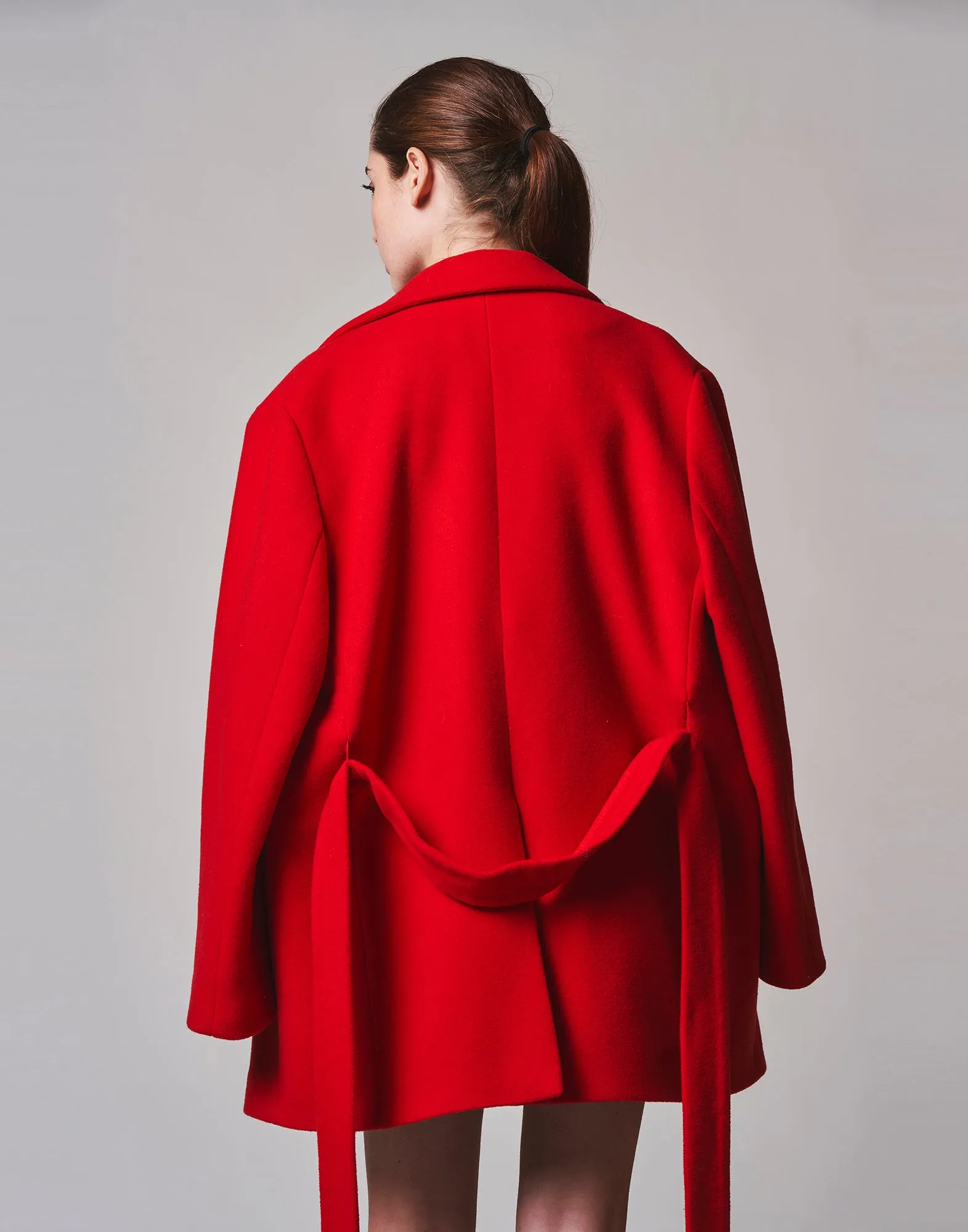 DOUUOD Giacca Over In Drap Lana