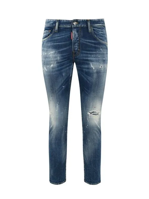 DSQUARED2     Pantalone skater  con strappi e abrasioni