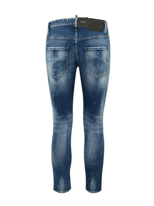 DSQUARED2     Pantalone skater  con strappi e abrasioni