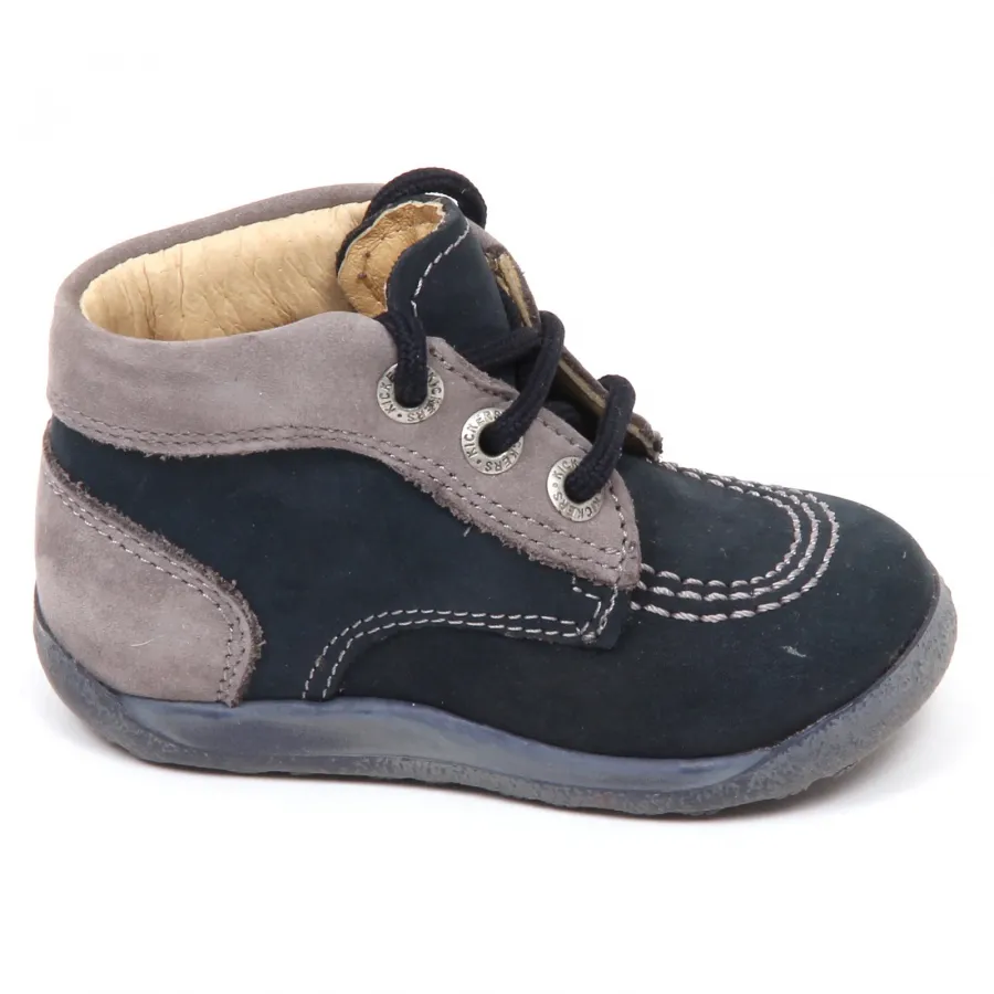 E2274 sneaker bimbo grey/blu KICKERS scarpe shoe kid baby boy