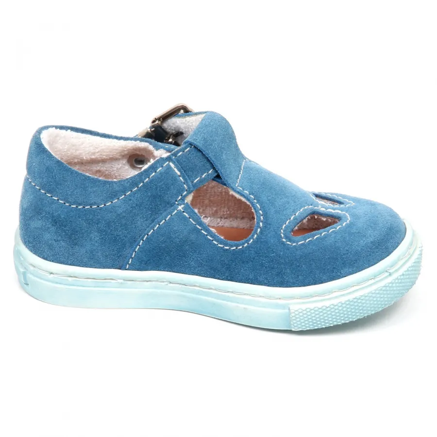 E6384 sandalo bimbo light blu KICKERS EARLY scarpe shoe baby boy