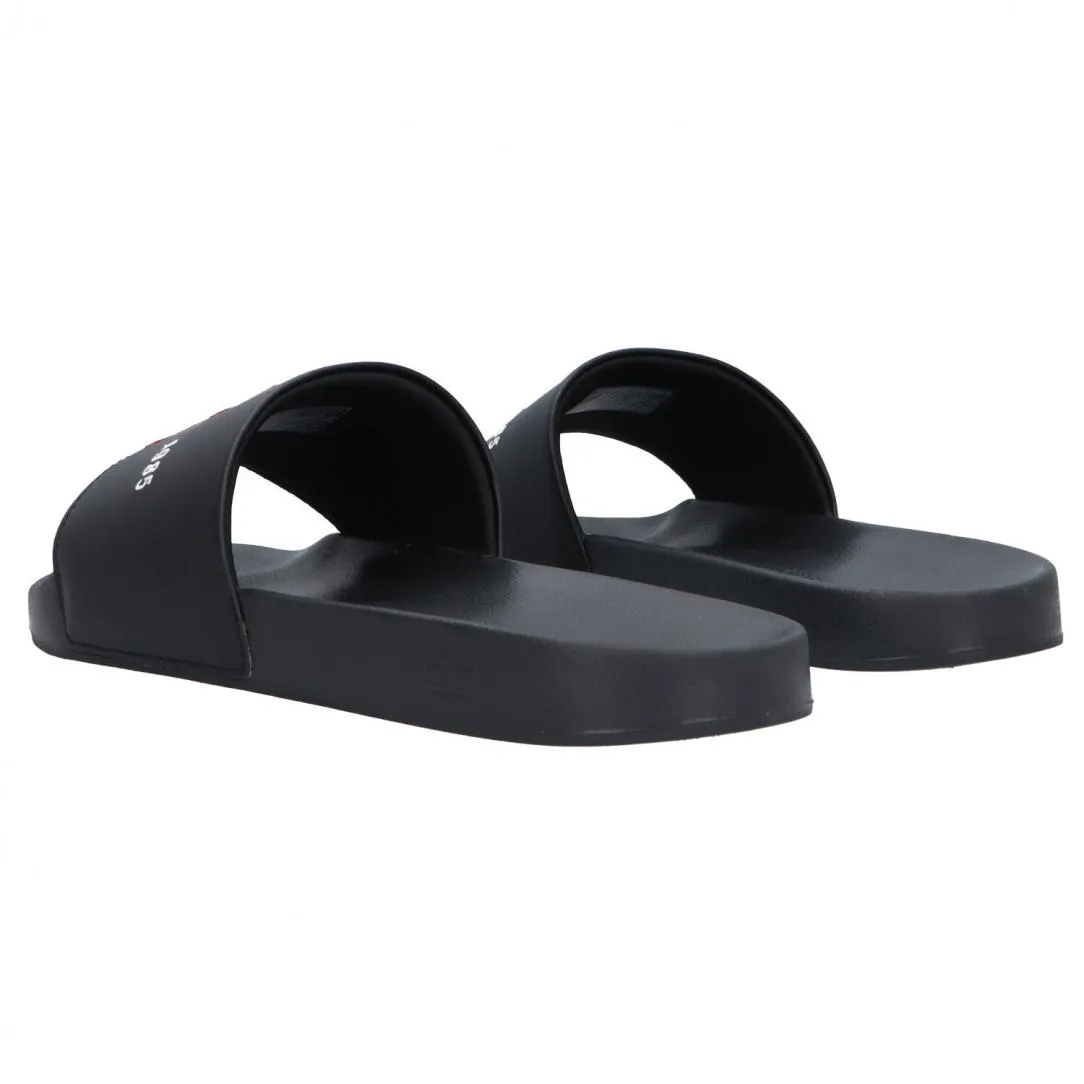 Embrodery pool slide Nero