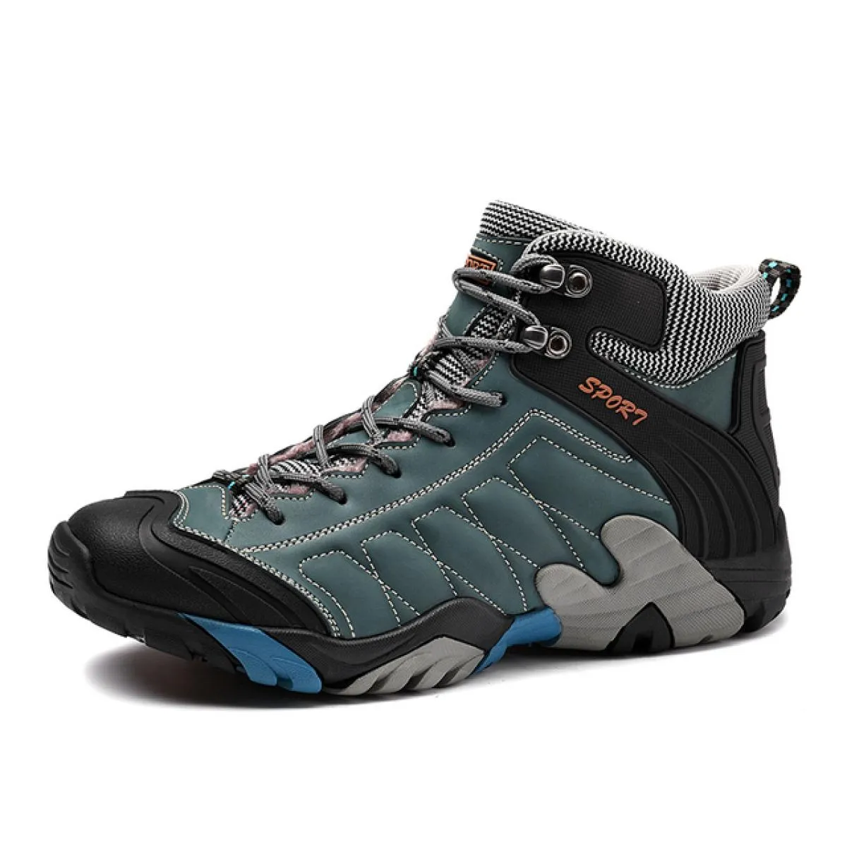 Emosewa Stivali da neve invernali da uomo Sneakers in pelle impermeabili Stivali da uomo super caldi Stivali da trekking maschil
