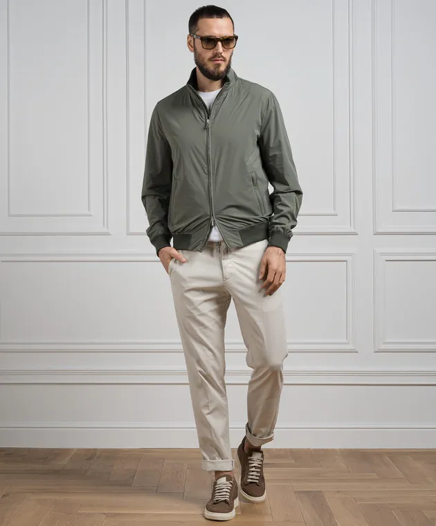 Enrico Mandelli Giacca a vento verde A8T5045323