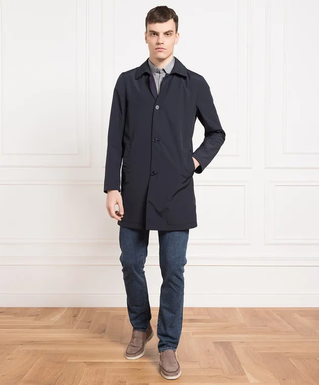 Enrico Mandelli Impermeabile nero A4T5674933