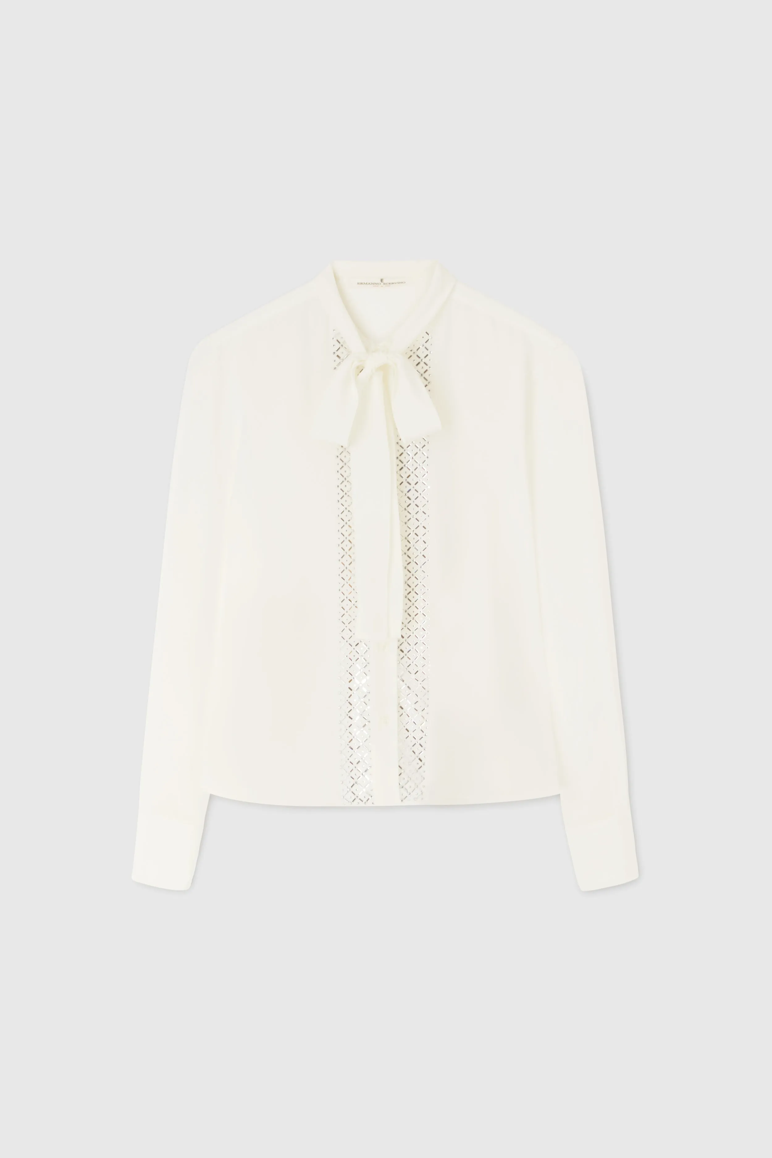 ERMANNO SCERVINO  Camicia in seta bianca