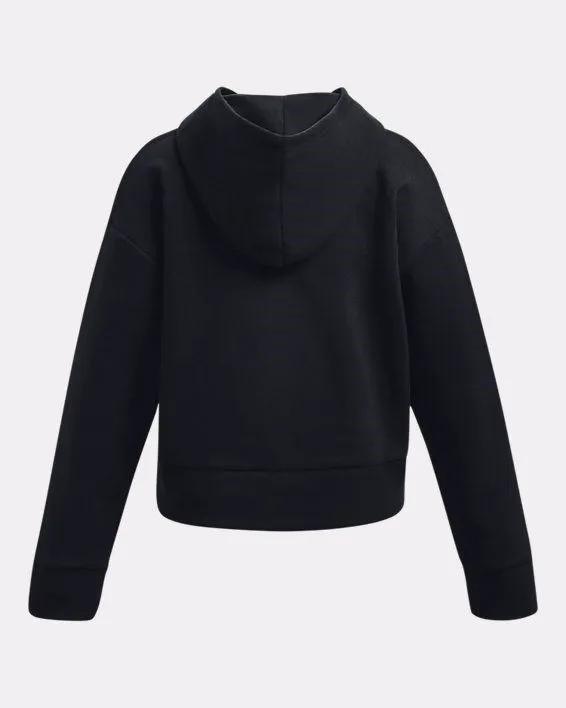 FELPA JUNIOR UNDER ARMOUR RIVAL CROP BLACK 1379517 0001