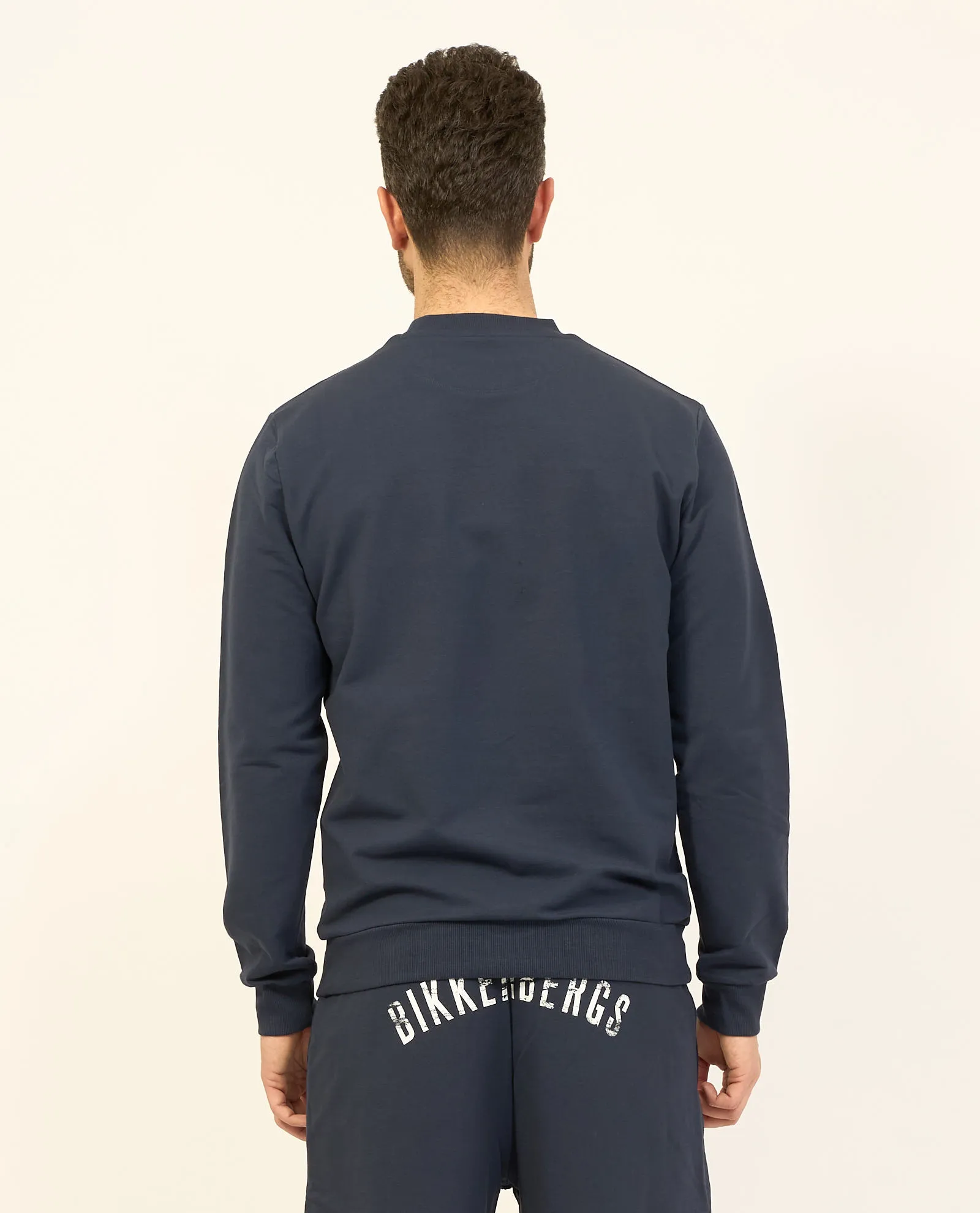 Felpa uomo Bikkembergs in girocollo con logo