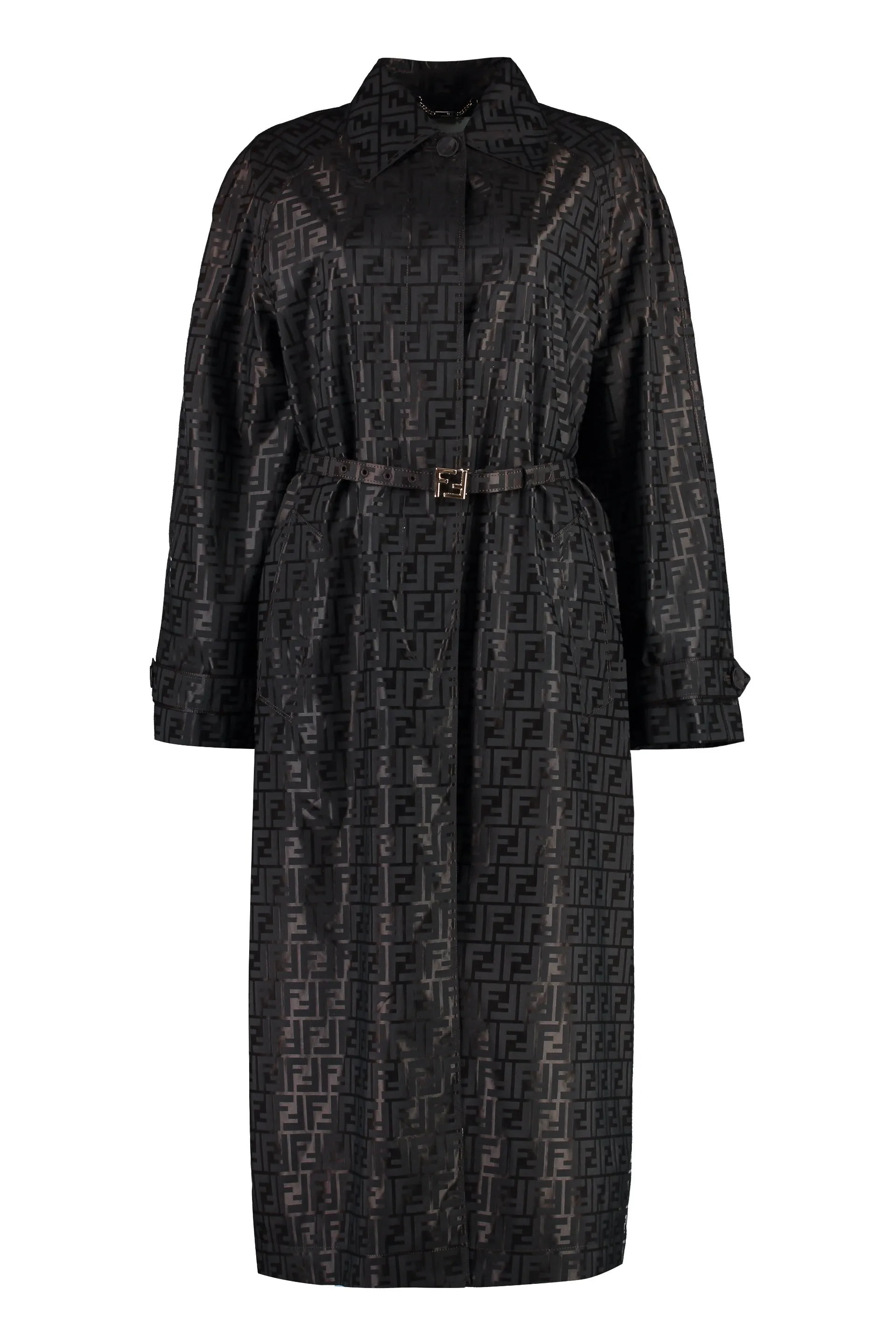 Fendi Trench coat  in tessuto FF jacquard