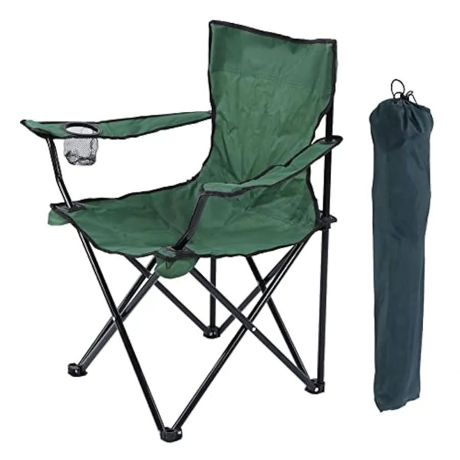 Fockety Sedia da Campeggio Pieghevole, Sedia da Campeggio Impermeabile Antiscivolo Portatile Resistente all’Usura per Esterni 17