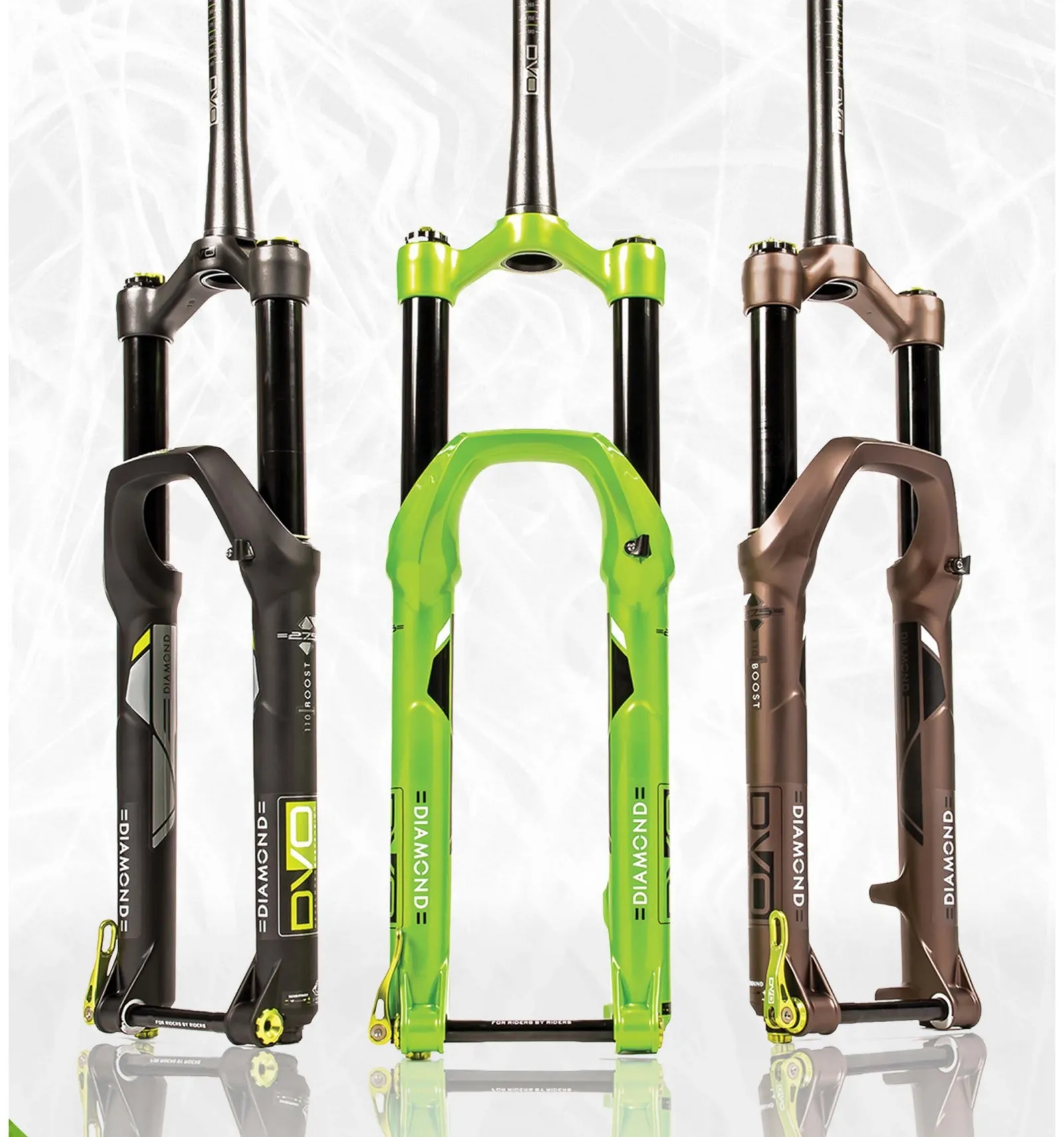 Forcella DVO Enduro/All Mountain Diamond Boost Offset 44mm 27.5" blu