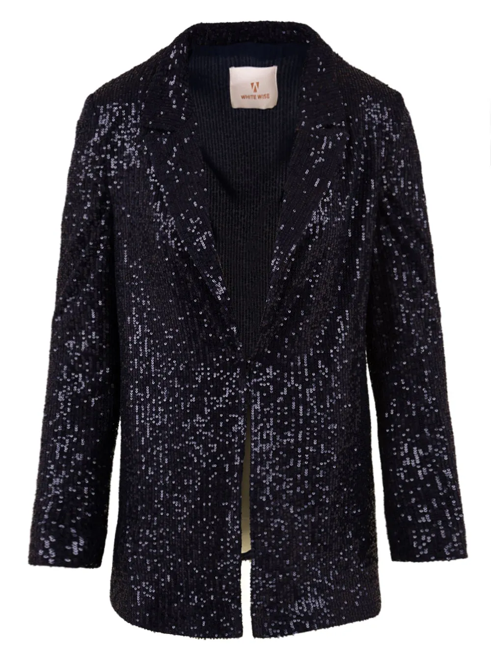 Giacca con paillettes blu da sera da Donna