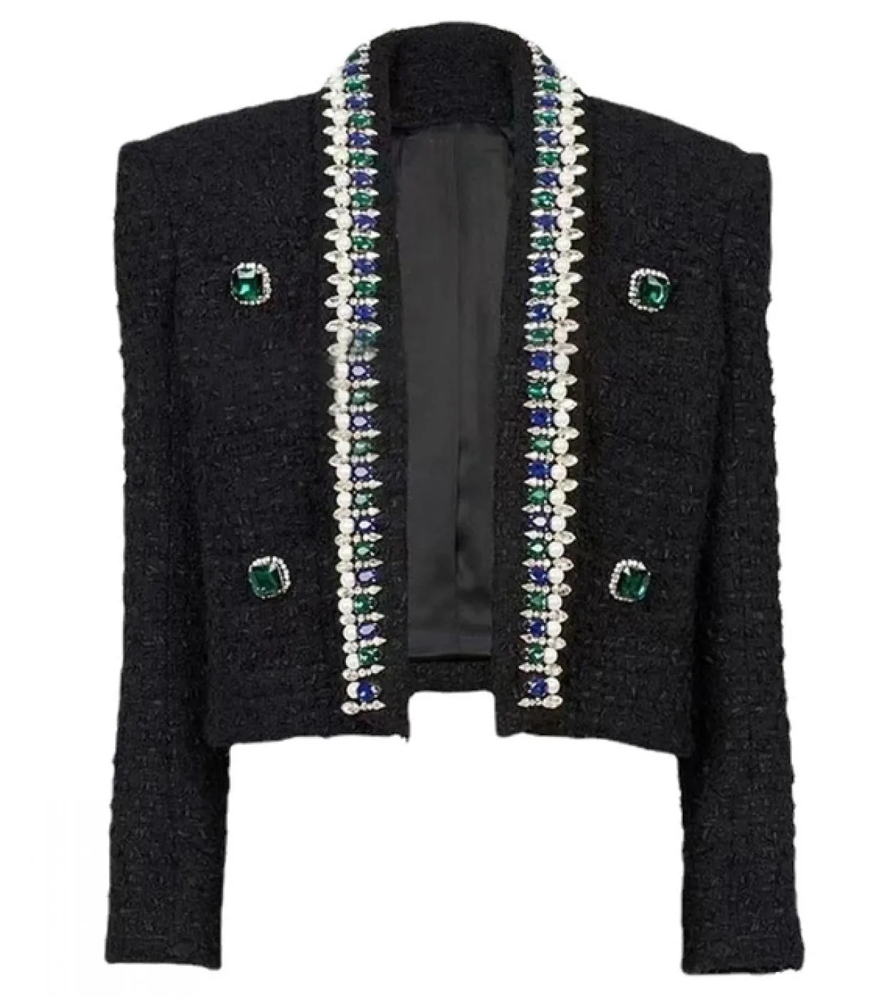 Giacca corta a rombi Giacca di lana Cappotti Giacca Hageofly Moda donna 2023 Novità