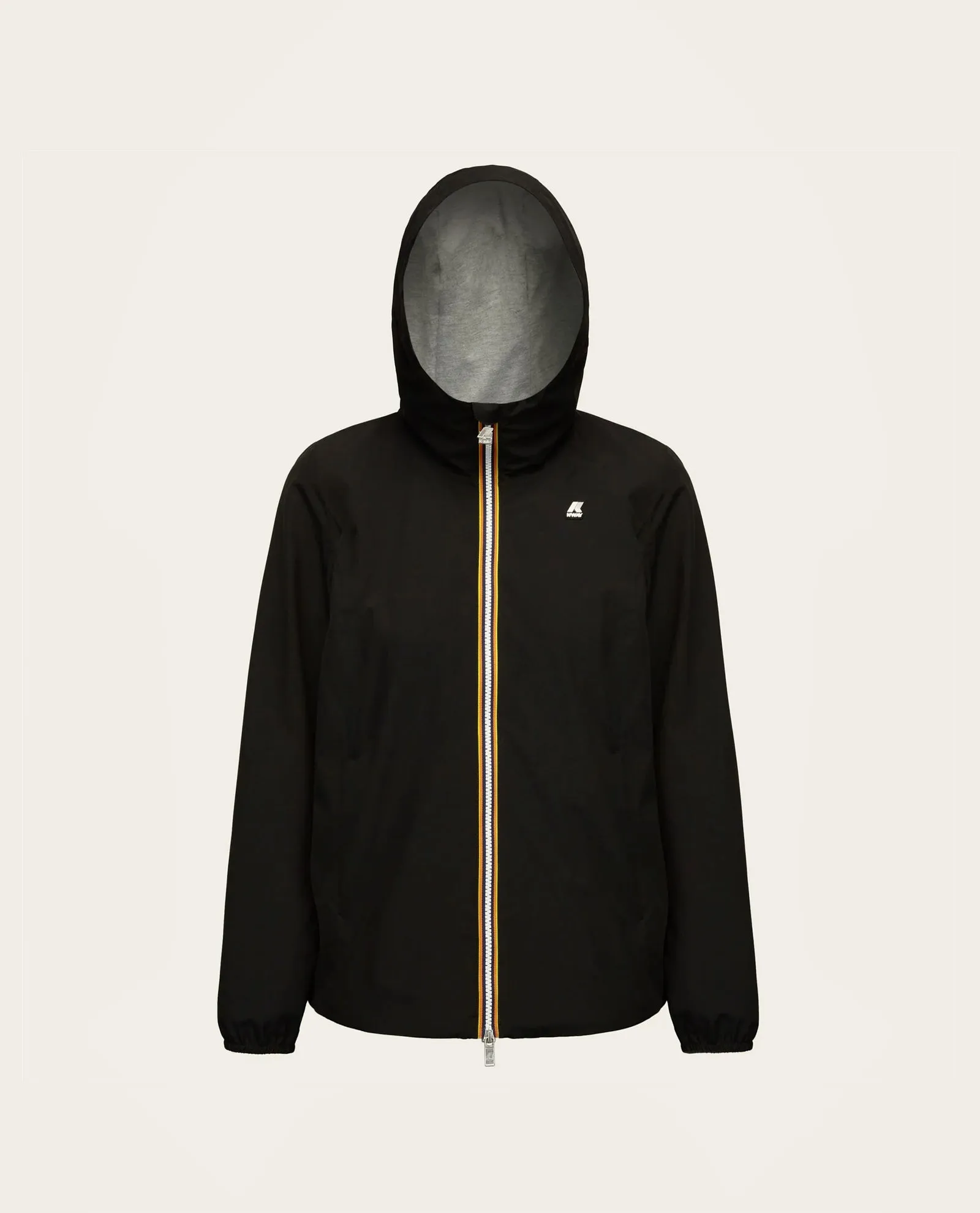 Giacca corta K-way Marguerite con cappuccio e logo