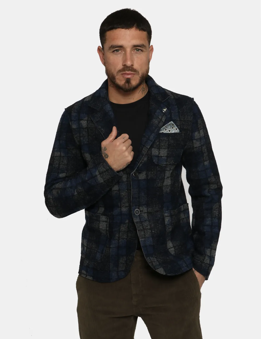 Giacca Fred Mello grigio/blu