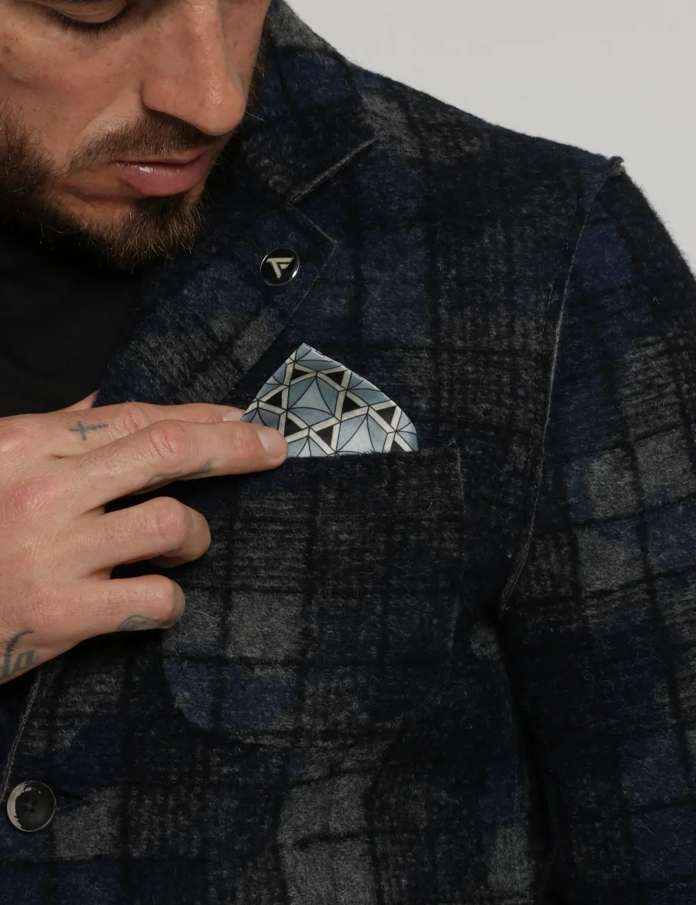 Giacca Fred Mello grigio/blu