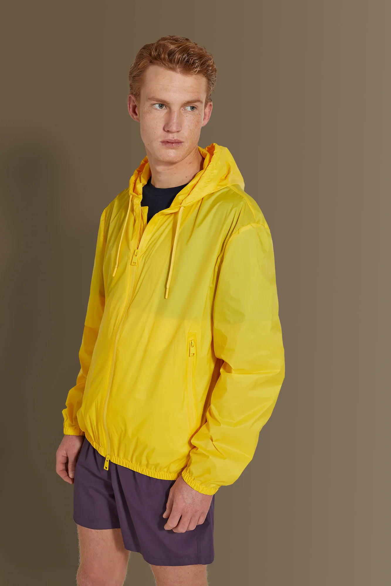 Giacca sailor in tessuto tecnico nylon cirè uomo