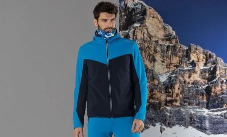 Giacca Uomo CMP CAMPAGNOLO Softshell 33A2867 34NP Blu Royal