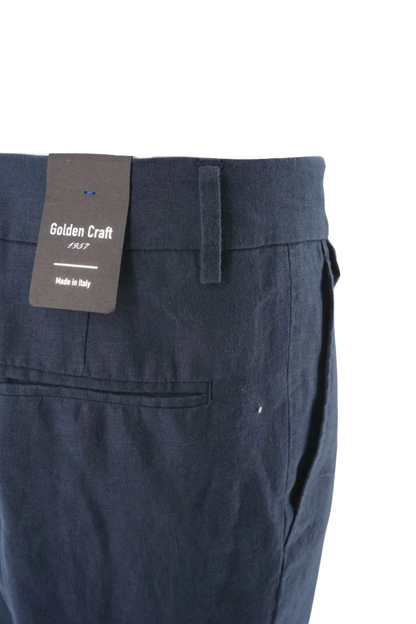 Golden Craft Linen Trousers / Blue