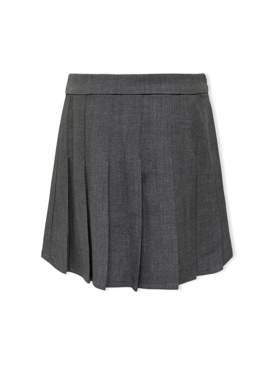 GONNE Ragazza ONLY 15273918 OXFORD PLEAT DARK GREY
