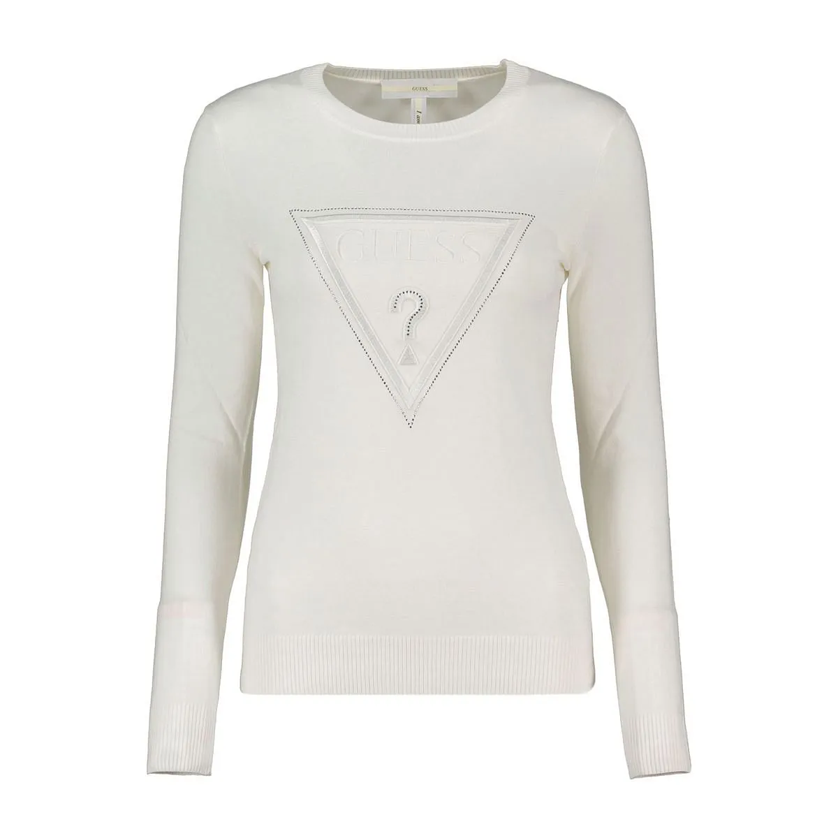      GUESS MAGLIONE LOGO STRASS ELOISE DONNA  