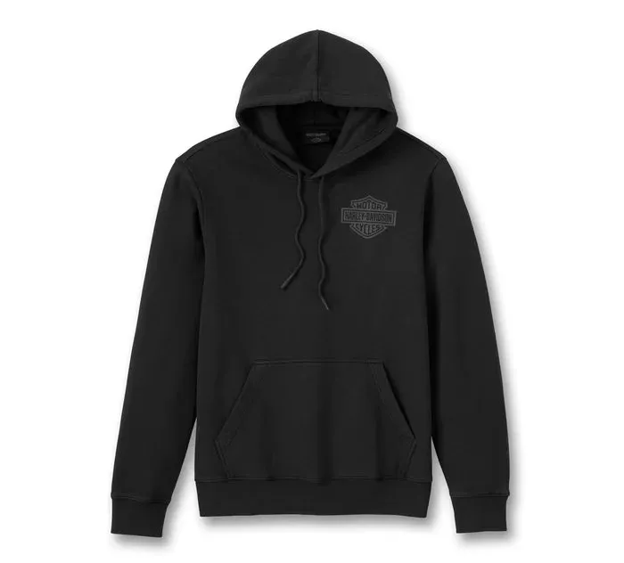 HARLEY DAVIDSON Felpa con cappuccio Eagle Soars Alone - Harley Black. REF.96185-25VM