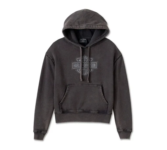 HARLEY DAVIDSON Felpa con cappuccio Oversized Washed Bar & Shield - Harley Black960  REF.96062-25VW