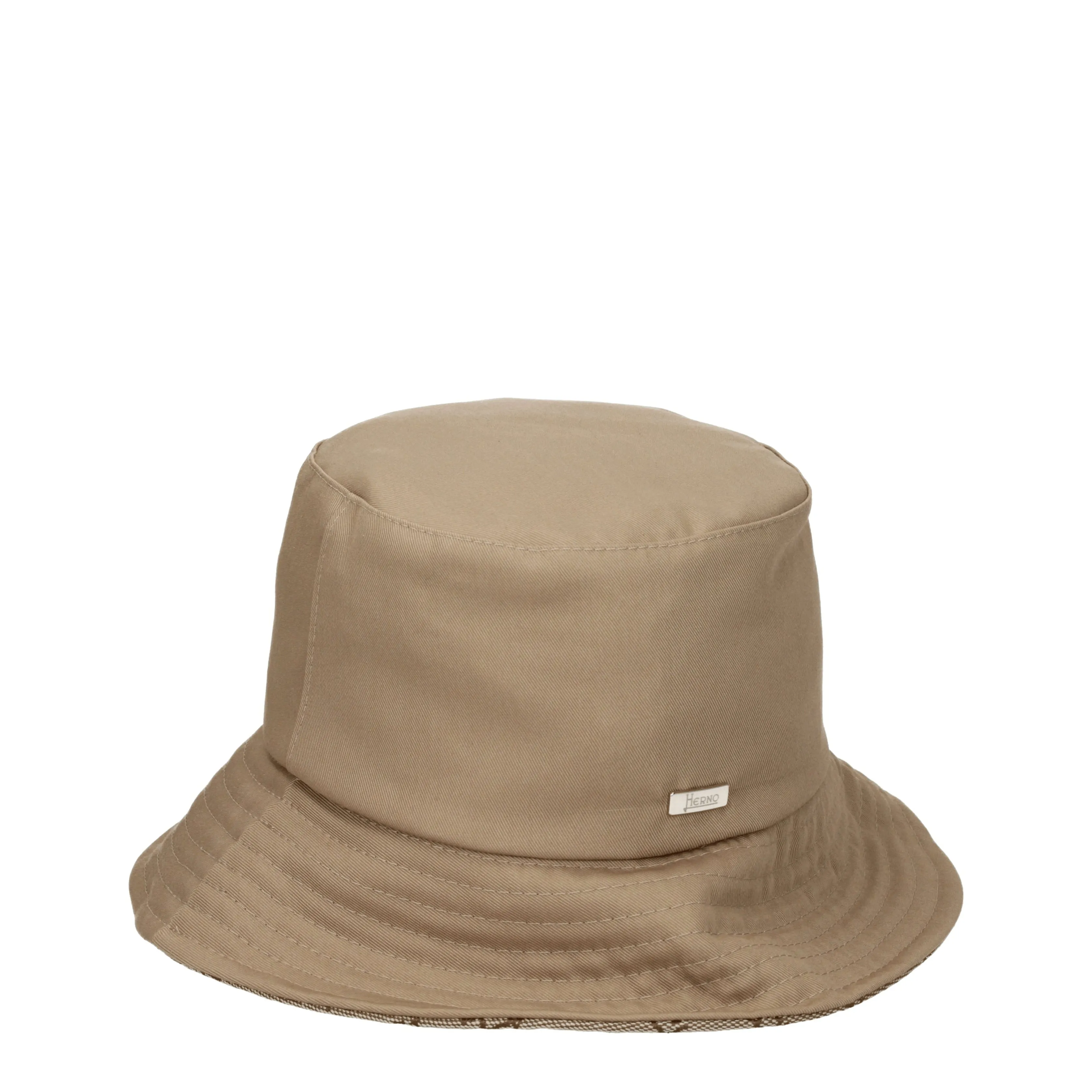 Herno Cappelli Uomo Cotone Beige/Sabbia
