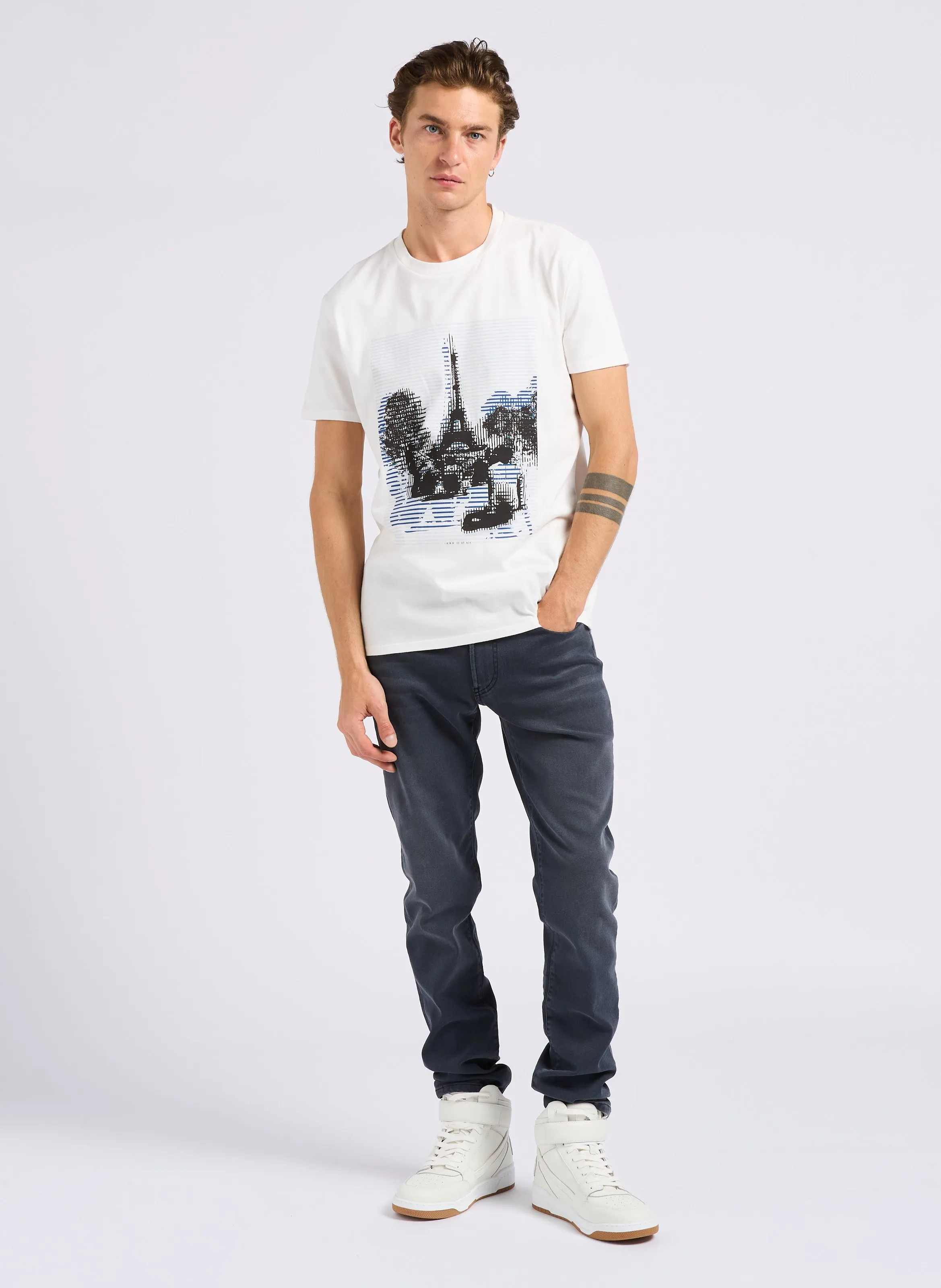  IKKS   Jeans slim in misto cotone | Grigio