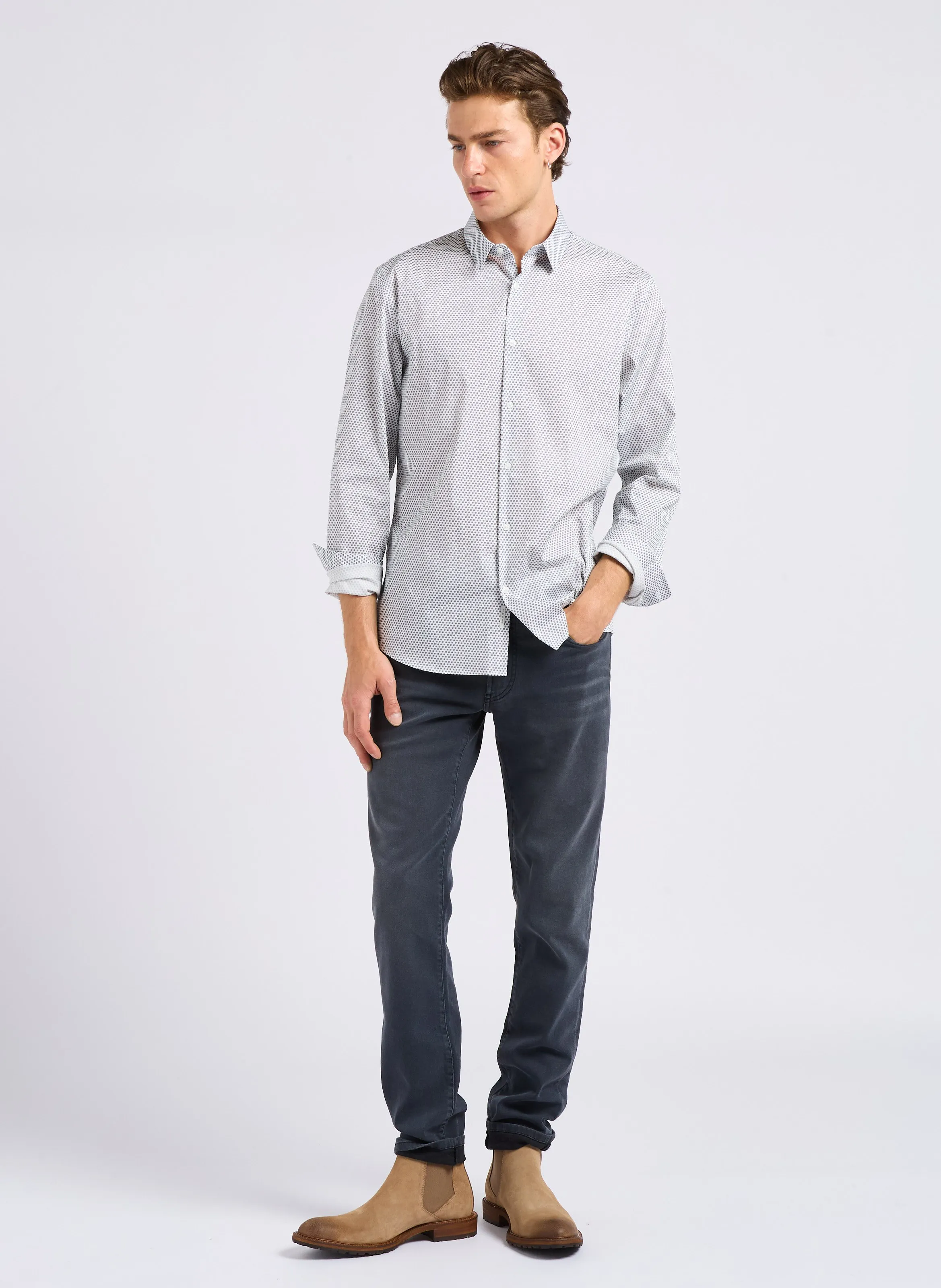  IKKS   Jeans slim in misto cotone | Grigio
