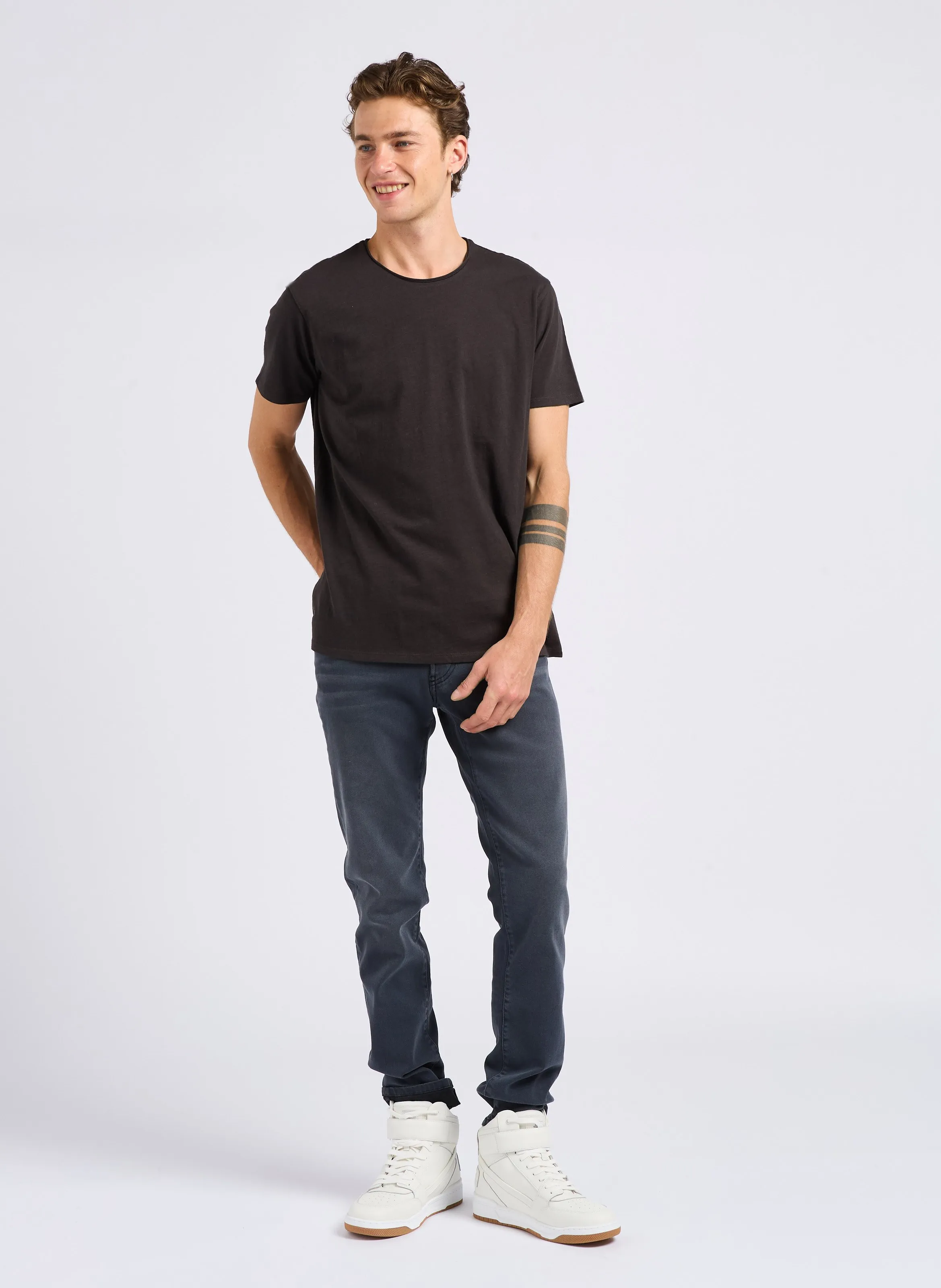  IKKS   Jeans slim in misto cotone | Grigio