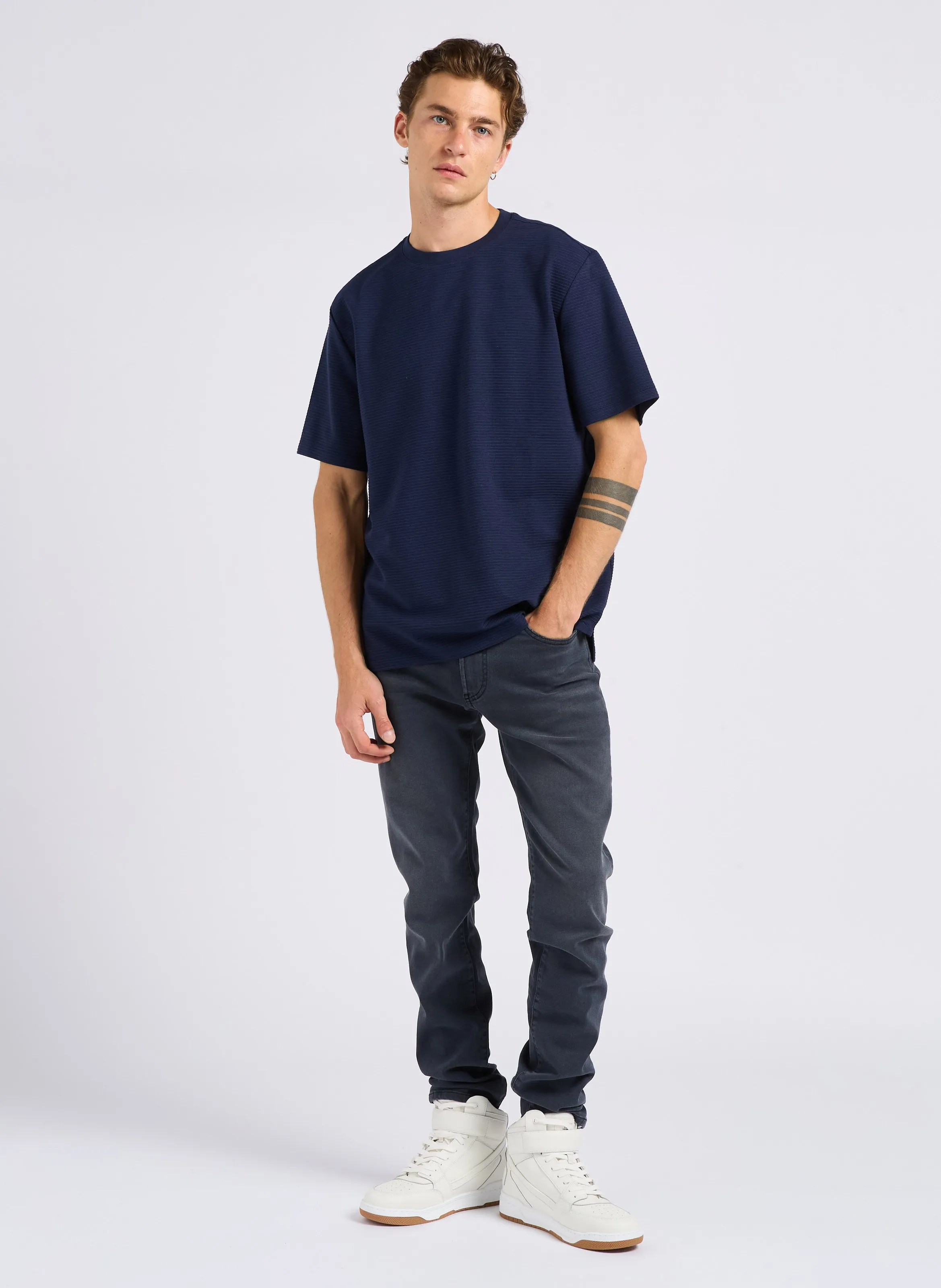  IKKS   Jeans slim in misto cotone | Grigio