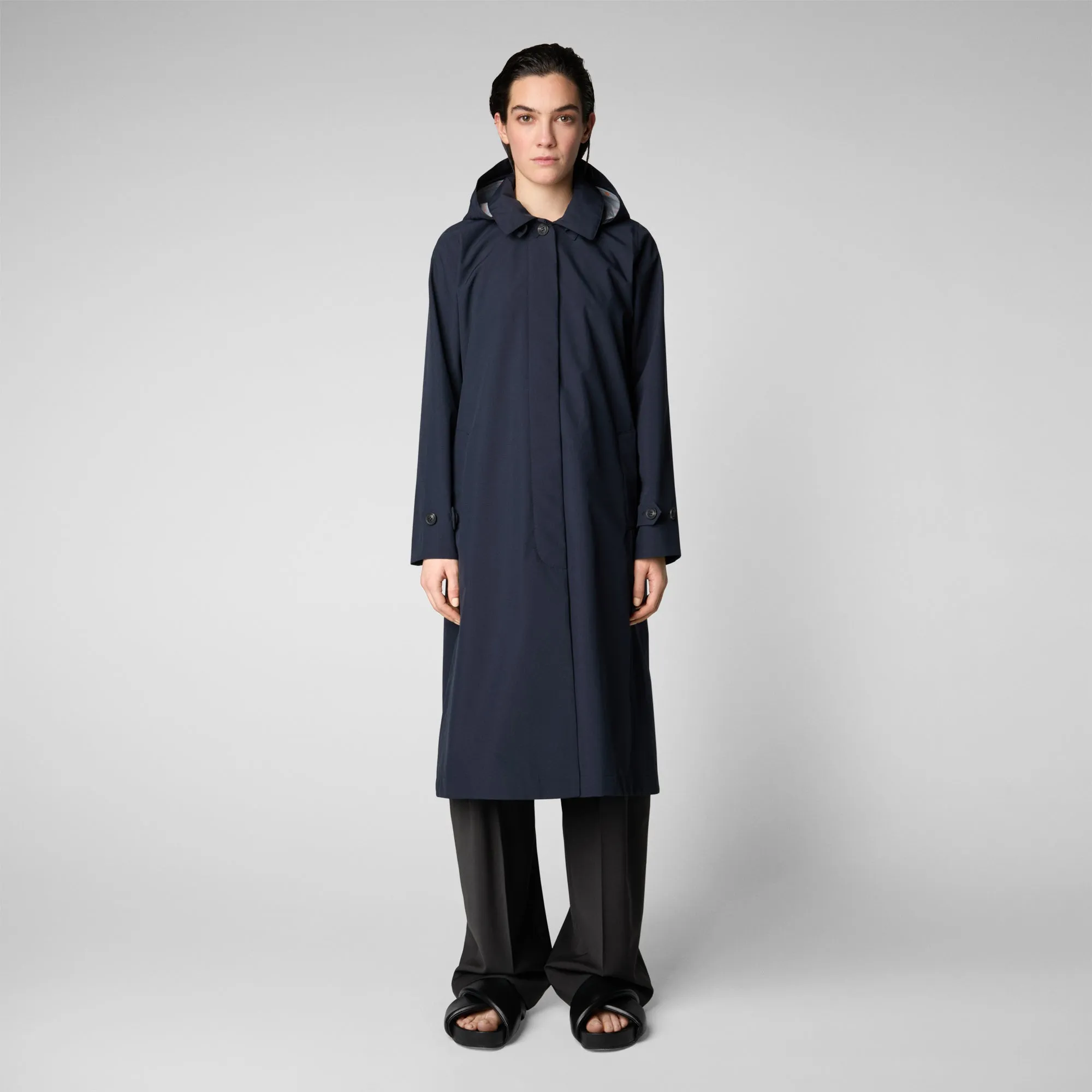 Impermeabile donna Asia blu Nero