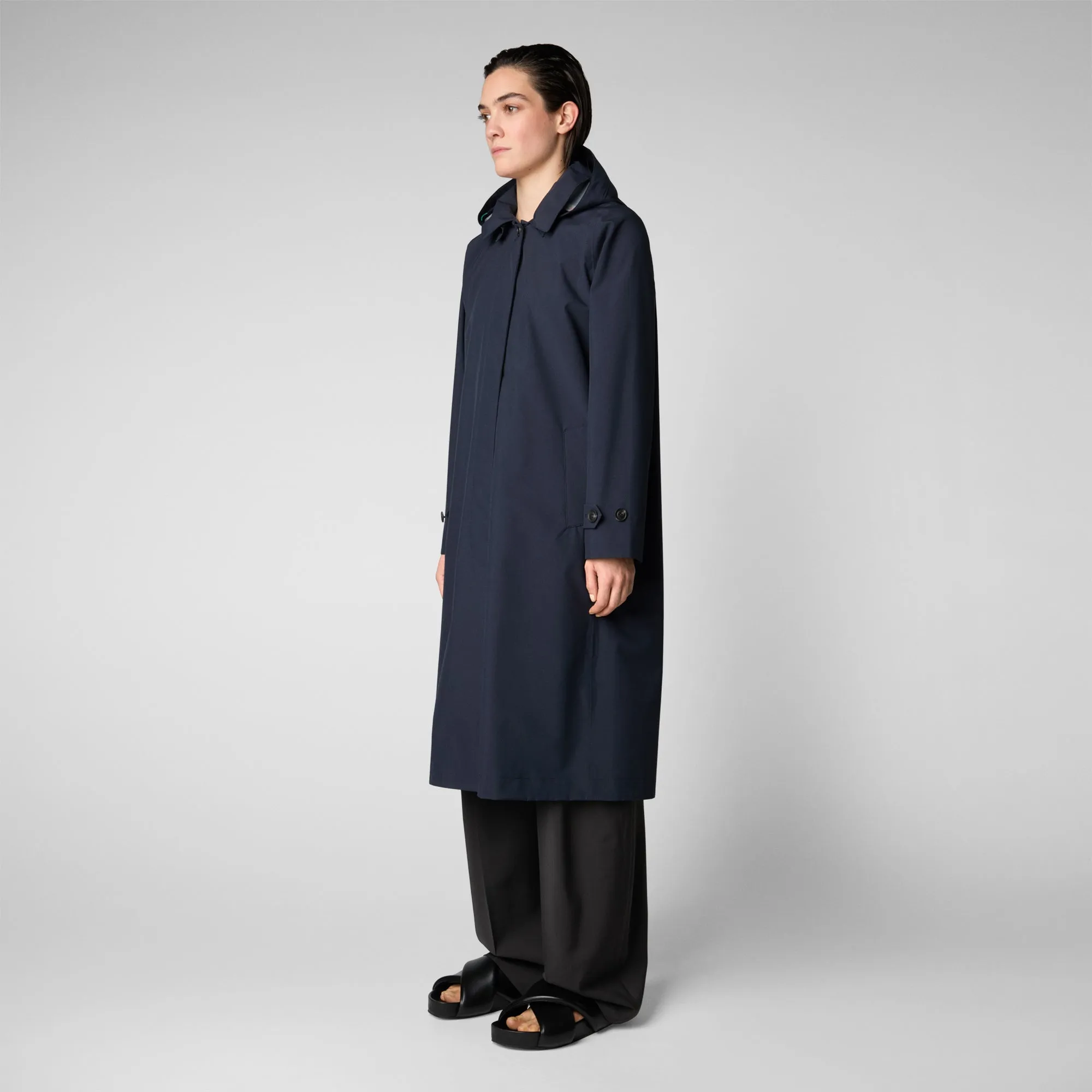Impermeabile donna Asia blu Nero