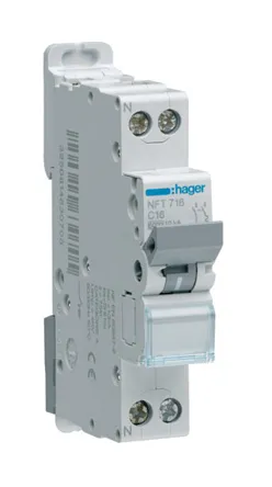 Interruttore magnetotermico Hager 1+N 10A 10 kA